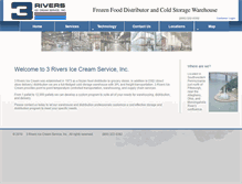 Tablet Screenshot of 3riversicecream.com